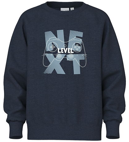 Sweat-shirt Name It - NkmVion - Marine Blazer/Contrôleur de nive