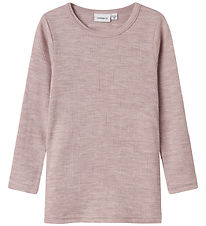 Name It Blouse - Wool - Rib - Noos - NmnWax - Shadow Gray Name It Blouse - Wool - Rib - Noos - NmnWax - Shadow Gray