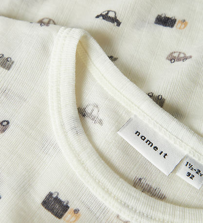 Name It Blouse - Wol - Rib - Noos - NmmWang - Snow White/Small o