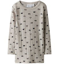 Blouse Name It - Laine - Rib - Noos - NmmWang - Nacré Cloud/Étro Blouse Name It - Laine - Rib - Noos - NmmWang - Nacré Cloud/Étro