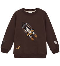 Minymo Sweatshirt - Bracken w. Rumraket Minymo Sweatshirt - Bracken w. Rumraket