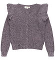 The New Cardigan - Knitted - TnPerla - Gray Ridge w. Glitter