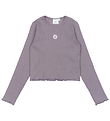 The New Blouse - Rib - TnPerrin - Gray Ridge w. Flower The New Blouse - Rib - TnPerrin - Gray Ridge w. Flower