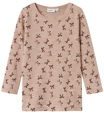 Blouse Name It - Laine - NmfWang - Shadow Gris/Nœuds Blouse Name It - Laine - NmfWang - Shadow Gris/Nœuds