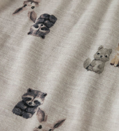 Name It Blouse - Wol - NmmWang - Parelmoer Cloud/Forest Animals