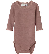 Name It Bodysuit l/s - Wool - Noos - NbfWang - Antler Name It Bodysuit l/s - Wool - Noos - NbfWang - Antler