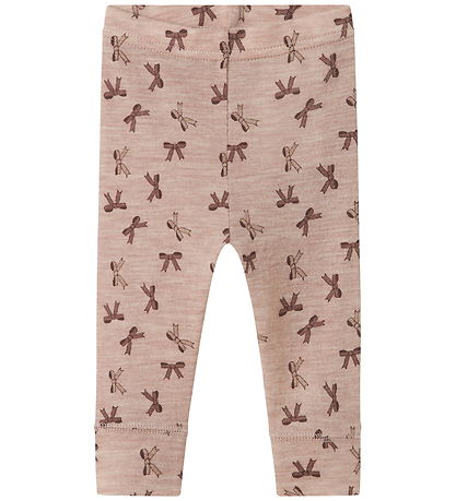 Leggings - Laine Name It - NbfWang - Shadow Gris/Nœuds Leggings - Laine Name It - NbfWang - Shadow Gris/Nœuds