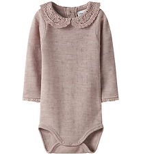 Name It Bodysuit l/s - Wool - NbfWang - Shadow Gray Name It Bodysuit l/s - Wool - NbfWang - Shadow Gray