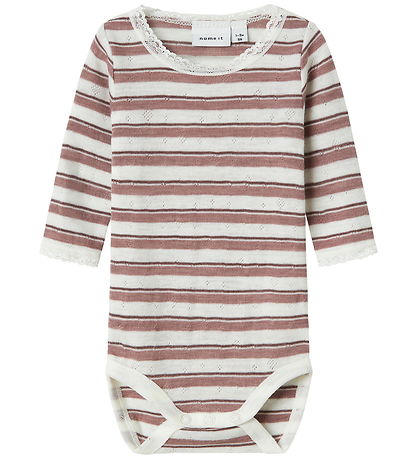 Name It Bodysuit l/s - Wool - Noos - NbfWang - Antler/Snow White Name It Bodysuit l/s - Wool - Noos - NbfWang - Antler/Snow White