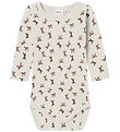 Name It Bodysuit l/s - Wool - NbfWang - Snow White/Bows