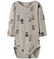 Name It Bodysuit l/s - Wool - NbmWang - Nacreous Cloud/Forest An