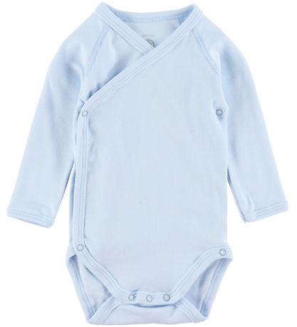 Petit Bateau Wrap Bodysuit l/s - 5-Pack - White/Blue w. Whale Petit Bateau Wrap Bodysuit l/s - 5-Pack - White/Blue w. Whale