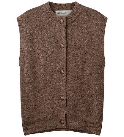 Sofie Schnoor Waistcoat - Knitted - MagSY - Brown Melange