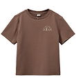 Sofie Schnoor T-shirt - Ash task - Brown w. Croissant Sofie Schnoor T-shirt - Ash task - Brown w. Croissant