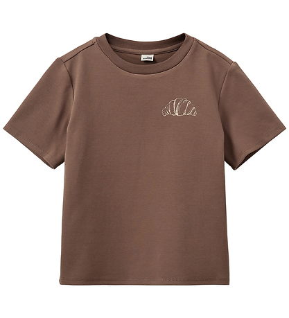 T-Shirt Sofie Schnoor - Tâche de cendres - Marron av. Croissant T-Shirt Sofie Schnoor - Tâche de cendres - Marron av. Croissant