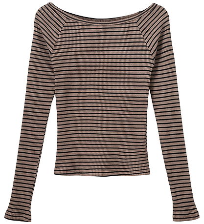 Sofie Schnoor Bluse - Rib - Soma - Brown Striped Sofie Schnoor Bluse - Rib - Soma - Brown Striped