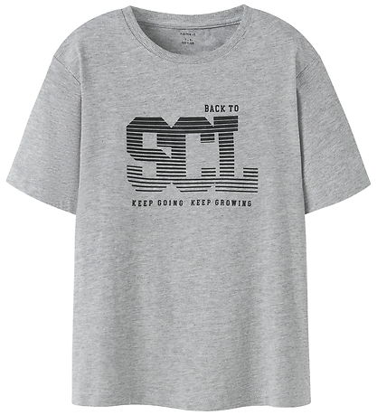 Name It T-shirt - NkmLadon - Grey Melange Name It T-shirt - NkmLadon - Grey Melange