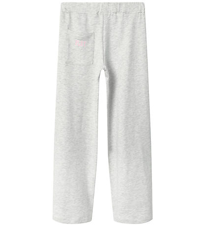 Name It Sweatpants - NkfLiona - Light Grey Melange Name It Sweatpants - NkfLiona - Light Grey Melange