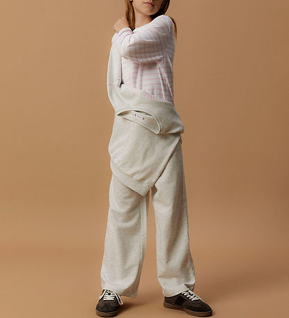 Name It Sweatpants - NkfLiona - Light Grey Melange Name It Sweatpants - NkfLiona - Light Grey Melange