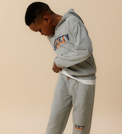 Name It Hoodie - NkmLucas - Grey Melange Name It Hoodie - NkmLucas - Grey Melange