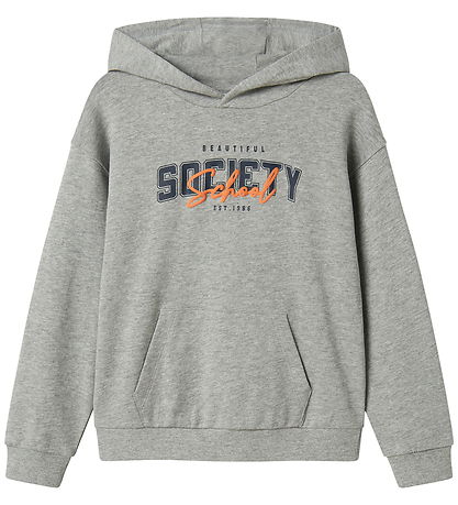 Name It Hoodie - NkmLucas - Grey Melange Name It Hoodie - NkmLucas - Grey Melange