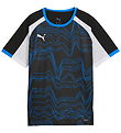 Puma T-shirt - Liga Graphic - Black/Blue/White Puma T-shirt - Liga Graphic - Black/Blue/White