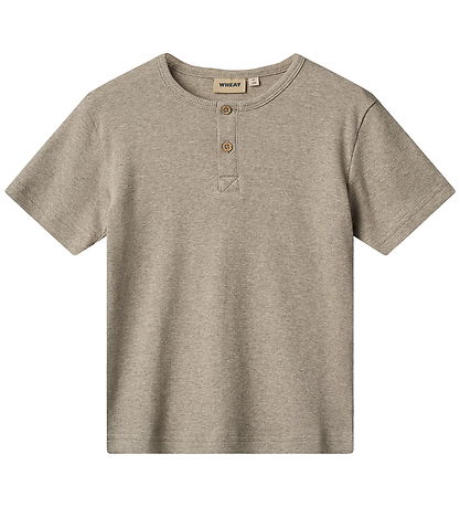 Wheat T-shirt - Rib - Lumi - Gravel Melange Wheat T-shirt - Rib - Lumi - Gravel Melange