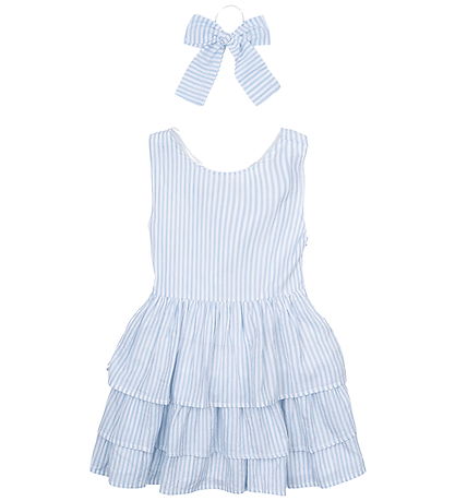 The New Klänning/Hårsnodd - TnNalani - White Swan Striped m. Gli The New Klänning/Hårsnodd - TnNalani - White Swan Striped m. Gli