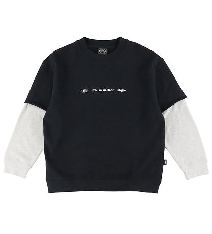 Quiksilver Sweatshirt - Openbar - Black/Grey Melange
