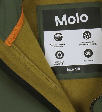 Veste softshell av. Polaire Molo - Cloudy - Forêt Bloc Veste softshell av. Polaire Molo - Cloudy - Forêt Bloc