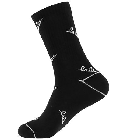 Lala Berlin Socken - Sanira - Schwarz/Weiß m. Logo