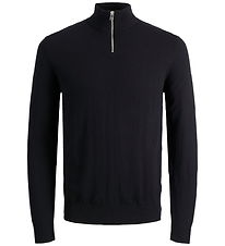Jack & Jones Blouse - Knitted - Noos - JjeEmil - Black Jack & Jones Blouse - Knitted - Noos - JjeEmil - Black