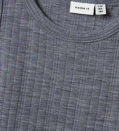 Name It Hlýrabolur - Ull - NkmWang - Folkstone Grey