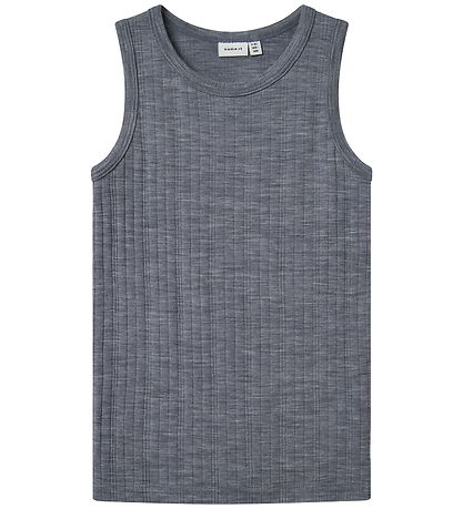 Name It Hlýrabolur - Ull - NkmWang - Folkstone Grey