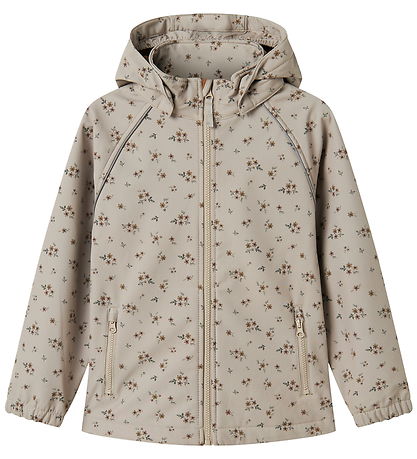 Name It Softshell Jacket w. Fleece - NkfAlfa08 - Pure Cashmere/B