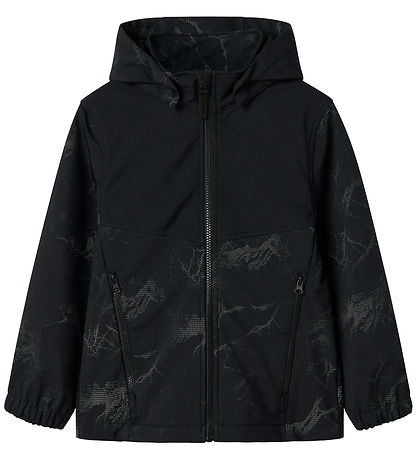 Softshell av. Polaire Name It - NkmAlfa08 - Noir av. Impression  Softshell av. Polaire Name It - NkmAlfa08 - Noir av. Impression
