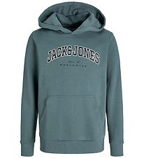 Jack & Jones Hoodie - JjeCaleb - Noos - Stormy Weather Jack & Jones Hoodie - JjeCaleb - Noos - Stormy Weather