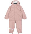 Mikk-Line Rainwear w. Suspenders - PU - Woodrose Mikk-Line Rainwear w. Suspenders - PU - Woodrose