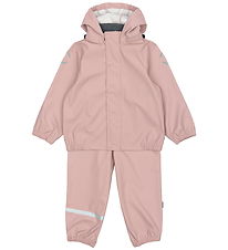 Mikk-Line Rainwear w. Suspenders - PU - Woodrose Mikk-Line Rainwear w. Suspenders - PU - Woodrose