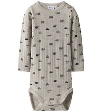 Name It Bodysuit l/s - Wool - Rib - Noos - NbmWang - Nacreous Cl Name It Bodysuit l/s - Wool - Rib - Noos - NbmWang - Nacreous Cl