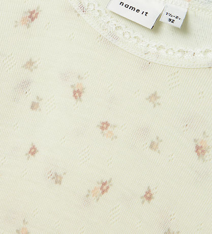 Name It Blouse - Wool - Noos - NmfWang - Snow White/Small flower