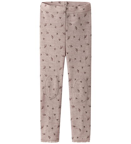 Name It Leggings - Ull - Noos - nmfWang - Shadow Grå/Small flyt Name It Leggings - Ull - Noos - nmfWang - Shadow Grå/Small flyt