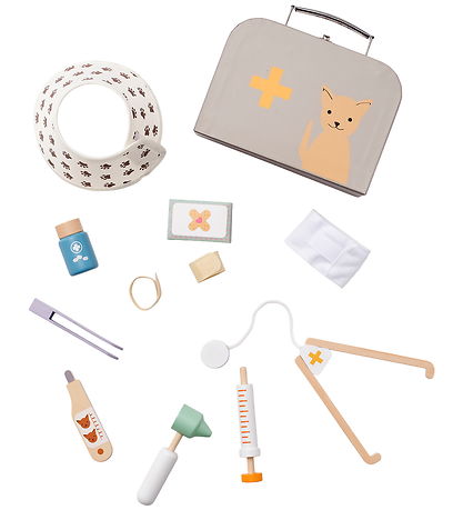 Kids Concept Doctor Bag -12 Parts - Wood