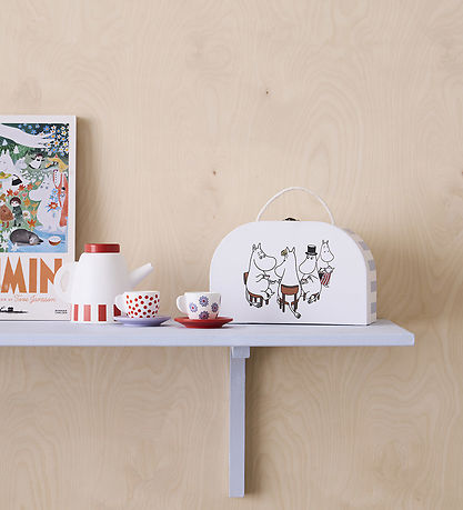 Kids Concept Speelgoedkoffer - Wit/Blauw m. Moomin Kids Concept Speelgoedkoffer - Wit/Blauw m. Moomin