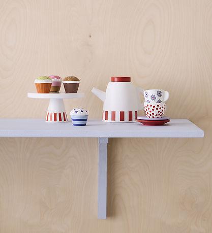 Jouets de Nourriture Kids Concept - Plat av. Gâteaux - Bois - 16