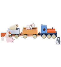 Kids Concept Train w. Animals - 40 cm - Wood Kids Concept Train w. Animals - 40 cm - Wood