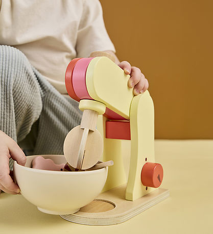 Kids Concept Mikser - Tre - 17 cm - Lysegul/Rosa Kids Concept Mikser - Tre - 17 cm - Lysegul/Rosa