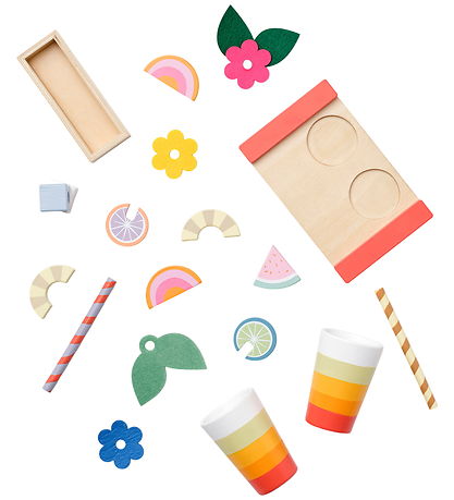 Kids Concept Play Food - Wood - Drink set