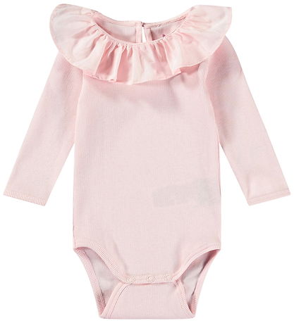 Molo Bodysuit l/s - Rib - Faye - Charlotte Pink
