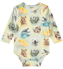 Molo Bodysuit l/s - Foss - Smiling Cubs Molo Bodysuit l/s - Foss - Smiling Cubs